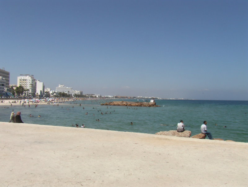 The beach in Sousse Center